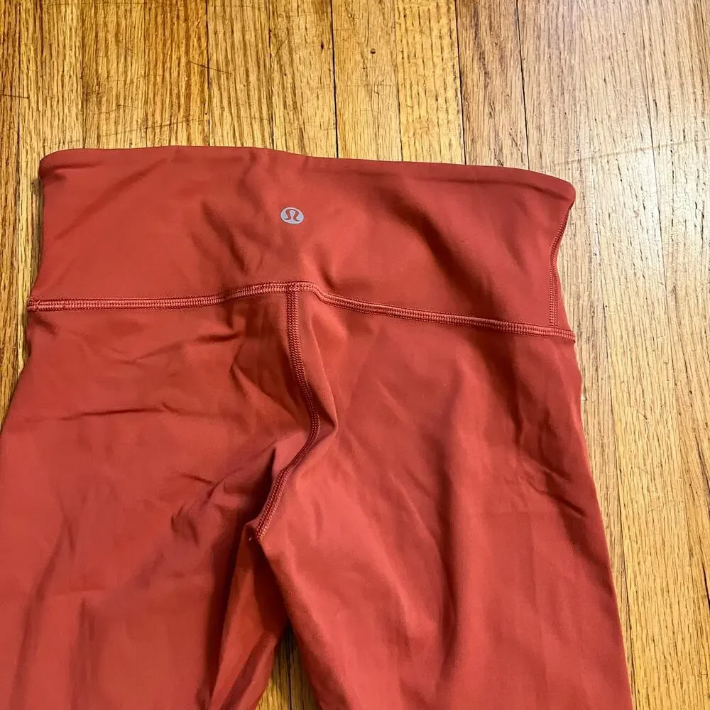 LuLuLemon Leggings Womens 4 Align Pant Orange Red 26” - Picture 3 of 8